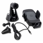 Scosche 3-In-1 Wireless Charging Universal Phone Car Vent Mount Black