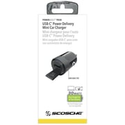 Scosche Powervolt USB-C Mini Car Charger Black