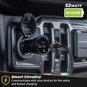 Scosche Powervolt Dual Port Car Charger Black