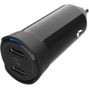 Scosche Powervolt Dual USB-C Port Car Charger Black