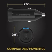 Scosche Powervolt Dual USB-C Port Car Charger Black