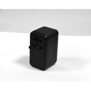 Travelmall 1 Pc GaN 4 Port 100W Travel Adaptor Black