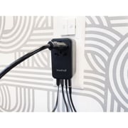 Travelmall 1 Pc GaN 4 Port 100W Travel Adaptor Black