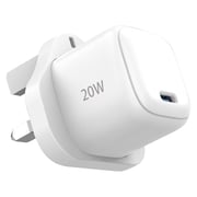 Skech Power Delivery USB-C Charger With USB-C Cable 20W White