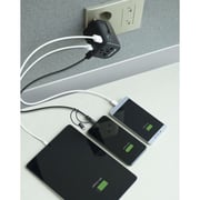 Travelmall 1 Pc 4 Port Travel Adaptor Black