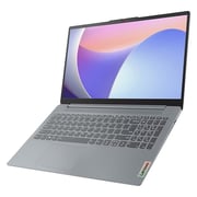 Lenovo IdeaPad Slim 3 15IRU8 (2023) Laptop - 13th Gen / Intel Core i7-1355U / 15.6inch FHD / 512GB SSD / 16GB RAM / Shared Intel Iris Xe Graphics / Windows 11 Home / English & Arabic Keyboard / Arctic Grey / Middle East Version - [82X7006KAX]