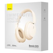 Baseus Bowie D05 NGTD020202 Wireless Over Ear Headphones Creamy White