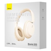 Baseus Bowie D05 NGTD020202 Wireless Over Ear Headphones Creamy White