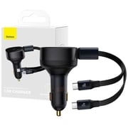 Baseus Cable USB-C Car Charger Black