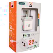 Radalifestyle QC 8 Fast Charger With Quick-Charge 20W & Type C Cable Included