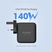 Blupebble 4-Port PD GaN Fast Charger Black