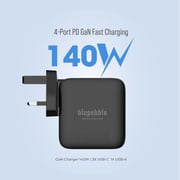 Blupebble 4-Port PD GaN Fast Charger Black