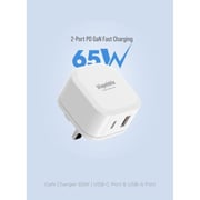 Blupebble 2-Port PD GaN Fast Charger White