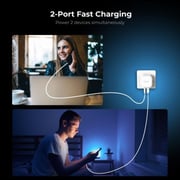 Blupebble 2-Port PD GaN Fast Charger White