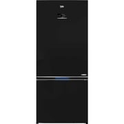 Beko No-Frost Refrigerator 590 Liter 2 Doors Bottom freezer, Digital, Inverter, Black - RCNE590E35ZB