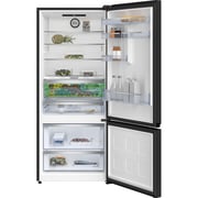 Beko No-Frost Refrigerator 590 Liter 2 Doors Bottom freezer, Digital, Inverter, Black - RCNE590E35ZB