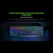 Razer BlackWidow V4 X Mechanical Gaming Keyboard Green Switch, ENG/ARABIC, with Razer Chroma RGB, Black, RZ03-04703500-R391