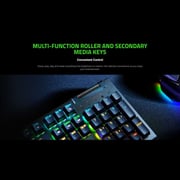 Razer BlackWidow V4 X Mechanical Gaming Keyboard Green Switch, ENG/ARABIC, with Razer Chroma RGB, Black, RZ03-04703500-R391