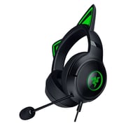 Razer RZ04-04730100-R3M1 Kraken Kitty V2 Wired Over Ear Gaming Headphones Black