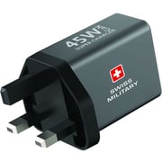 Swiss Military GaN Wall Charger 2m Black