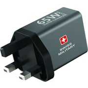 Swiss Military 2 Port GaN Wall Charger 2m Black