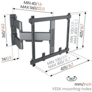 Vogel's TVM 5445 Elite Full Motion TV Wall Mount 32-65inch Black