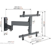 Vogel's TVM 3465 Comfort Full Motion TV Wall Mount 32-65 inch Black