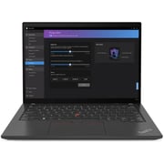 Lenovo ThinkPad T14 Gen 4 (2023) Laptop- 13th Gen / Intel Core i7-1355U / 14inch WUXGA / 512GB SSD / 16GB RAM / Shared Intel Iris Xe Graphics / Windows 11 Pro / English & Arabic Keyboard / Thunder Black / Middle East Version - [21HD008DGR]