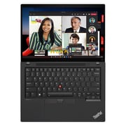 Lenovo ThinkPad T14 Gen 4 (2023) Laptop- 13th Gen / Intel Core i7-1355U / 14inch WUXGA / 512GB SSD / 16GB RAM / Shared Intel Iris Xe Graphics / Windows 11 Pro / English & Arabic Keyboard / Thunder Black / Middle East Version - [21HD008DGR]