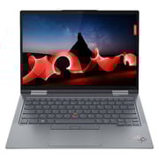 Lenovo ThinkPad X1 Yoga Gen 8 (2023) Laptop - 13th Gen / Intel Core i7-1355U / 14inch WUXGA / 1TB SSD / 16GB RAM / Shared Intel Irix Xe Graphics / Windows 11 Pro / English & Arabic Keyboard / Storm Grey / Middle East Version - [21HQ006DGR]