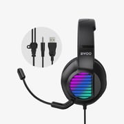 Bwoo BXO24BLACK Wired Over Ear Gaming Headphones Black