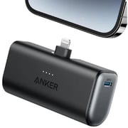 Anker Portable Charger With Built In Lightning Connector Black