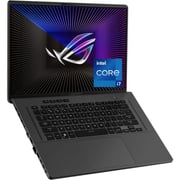 لابتوب آسوس ROG زيفروس G16 الالعاب (2023) - الجيل الثاني عشر / انتل كور i7-13620H / 16 بوصة QHD+ / 1 تيرا SSD / 16 جيجا رام / 8 جيجابايت نفيديا جيوفرس RTX 4060 جرافيك / ويندوز 11 هوم / الرمادي الغامق - [GU603VV-N4083W]