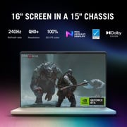 لابتوب آسوس ROG زيفروس G16 الالعاب (2023) - الجيل الثاني عشر / انتل كور i7-13620H / 16 بوصة QHD+ / 1 تيرا SSD / 16 جيجا رام / 8 جيجابايت نفيديا جيوفرس RTX 4060 جرافيك / ويندوز 11 هوم / الرمادي الغامق - [GU603VV-N4083W]