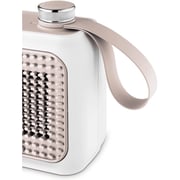 De'Longhi Capsule Desk HFX10B03.PK Ceramic Fan Heater, Quiet Mini Quick Heater, Safety Thermostat, Ideal for Desk and Travel, 360 Watt, Natural Pink