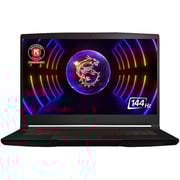 MSI GF63 Thin Gaming (2022) Laptop - 12th Gen / Intel Core i5-12450H / 15.6inch FHD / 512GB SSD / 8GB RAM / 4GB NVIDIA GeForce RTX 2050 Graphics / Windows 11 / English Keyboard / Black / International Version - [12UCX-814US]