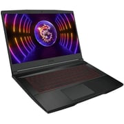 MSI GF63 Thin Gaming (2022) Laptop - 12th Gen / Intel Core i5-12450H / 15.6inch FHD / 512GB SSD / 8GB RAM / 4GB NVIDIA GeForce RTX 2050 Graphics / Windows 11 / English Keyboard / Black / International Version - [12UCX-814US]