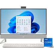 Dell Inspiron 7720 All-in-One (2023) Desktop - 13th Gen / Intel Core i7-1355U / 27inch FHD / 1TB SSD / 16GB RAM / 2 GB NVIDIA GeForce MX550 Graphics / Windows 11 Home / English Keyboard / White / International Version - [27-7720]