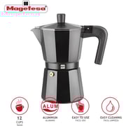 MAGEFESA KENIA NOIR COFFEE MAKER ALUMINIUM 3 CUPS BLACK M-8429113134013