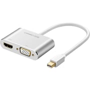 Ugreen Mini DP To HDMI And VGA Adapter Silver