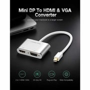 Ugreen Mini DP To HDMI And VGA Adapter Silver