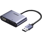 Ugreen USB To HDMI And VGA Adapter Grey