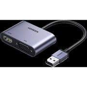 Ugreen USB To HDMI And VGA Adapter Grey