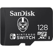 SanDisk Nintendo Fortnite Skull Trooper MicroSD UHS I Card 128GB Black SDSQXAO-128G-GN6ZG