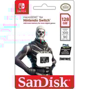 SanDisk Nintendo Fortnite Skull Trooper MicroSD UHS I Card 128GB Black SDSQXAO-128G-GN6ZG