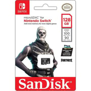 SanDisk Nintendo Fortnite Skull Trooper MicroSD UHS I Card 128GB Black SDSQXAO-128G-GN6ZG