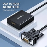 Ugreen VGA Male To HDMI Female Adapter Cable 0.15m Black