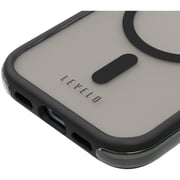 Levelo Magsafe Nuru Clear Case Black iPhone 15 Pro