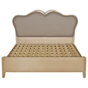 Gmax Wooden Bed With Soft Headboard 180x200 cm