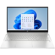 HP Pavilion (2023) Laptop - 13th Gen / Intel Core i7-1355U / 15.4inch FHD / 1TB SSD / 16GB RAM / 2GB NVIDIA GeForce MX550 Graphics / Windows 11 Home / English & Arabic Keyboard / Natural Silver / Middle East Version - [15-EG3011NE]